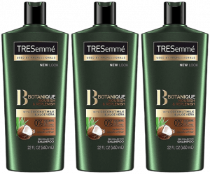 TRESemme product with aloe vera, oil and coconut milk